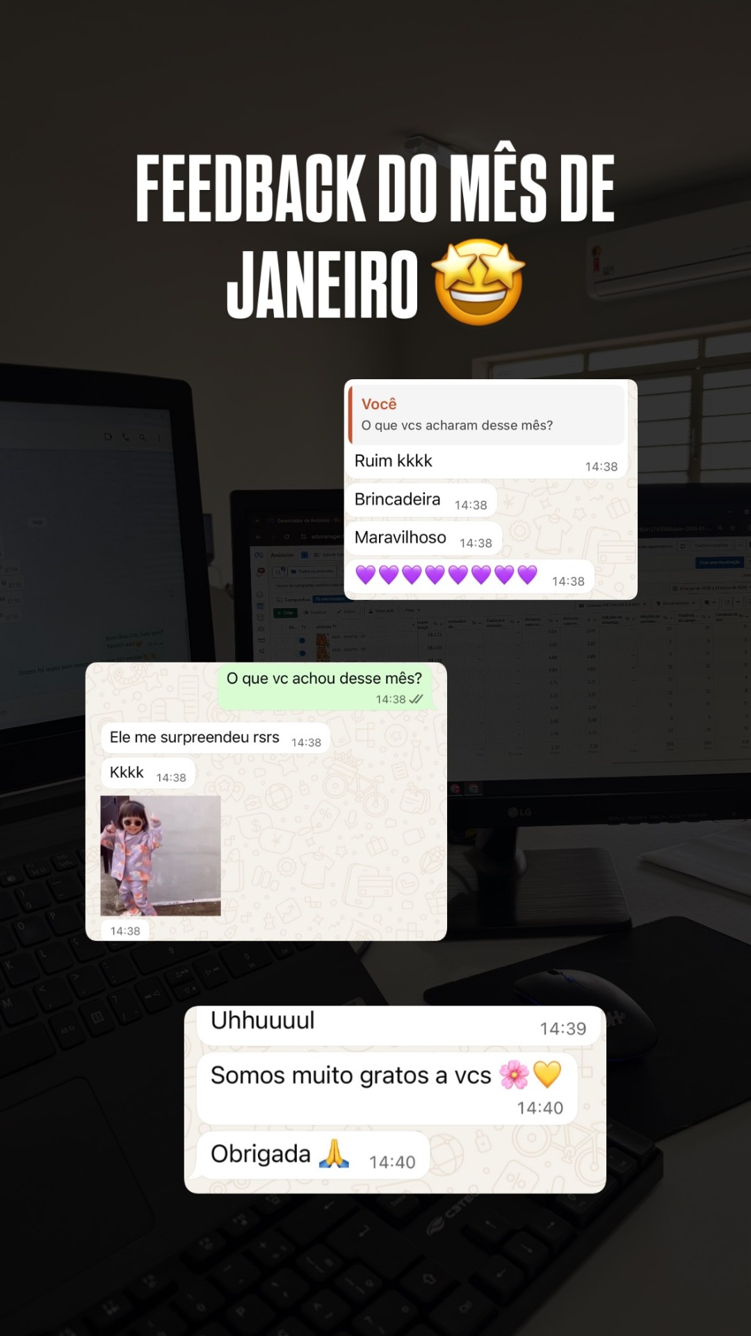 Feedback do mês de janeiro — Maravilhoso